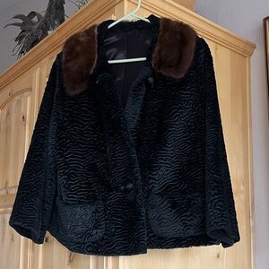 Vintage Fur Collar Women's Jacket